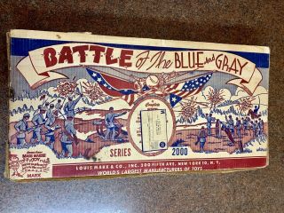 Louis Marx Battle Of The Blue And Gray No 4760 Series 2000 Playset Box