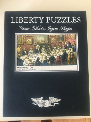 Liberty Classic Wooden Jigsaw Puzzles: The Dogs Dinner Party.