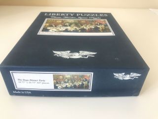 liberty classic wooden jigsaw puzzles: The Dogs Dinner Party. 2
