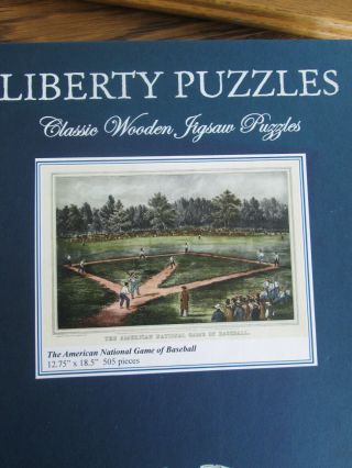 Liberty Wooden Puzzle The Great National Game Of Baseball