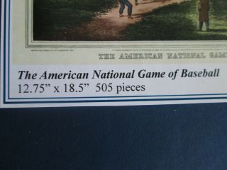 Liberty Wooden Puzzle The Great National Game of Baseball 4