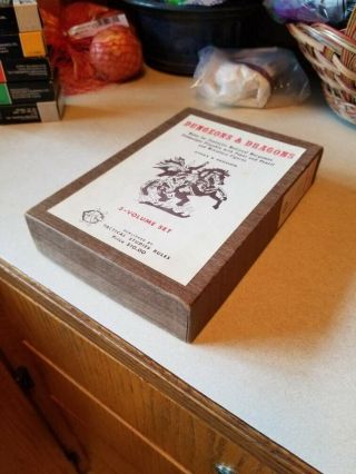 Tsr D&d Vintage 1974 1st Edition Woodgrain Box Complete.