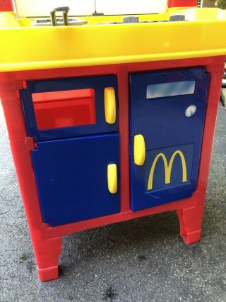 Mcdonalds Drive Thru Playset Kitchen Vintage With Play Food Set 3