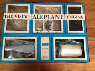 The Visible Airplane Engine Model Kit 1:4 By Renwal Unassembled 2