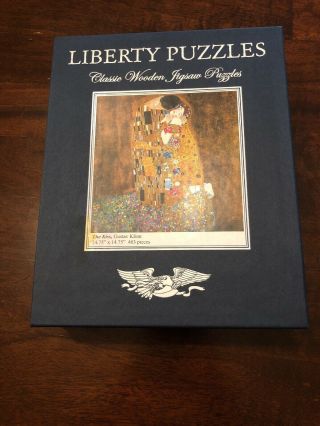 Liberty Wooden Jigsaw Puzzle - The Kiss,  Gustav Klimt