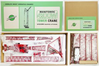 1:50 Manitowoc 4100w Vicon Equipped Tower Crane With Extension Kit By Twh Nrfb