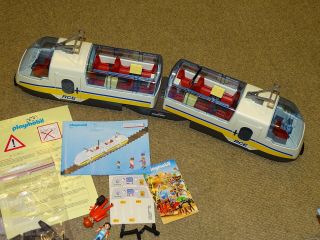 Playmobil TRAIN SET 4011 Passenger set with lights complete G scale 8