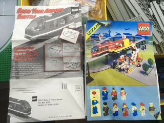 Lego 6399 Airport Shuttle MONORAIL.  100 Complete w/original BOX & INSTRUCTIONS 2