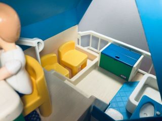 Vintage Little Tikes Dollhouse - Blue Roof,  People,  Furniture,  PlayPlace,  &MORE 3