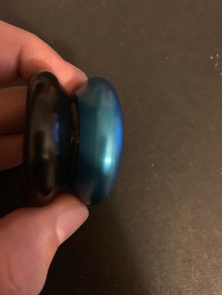 BLUE AND BLACK PROYO ACE NO FLAWS YOYO no package 3