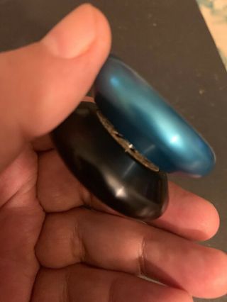 BLUE AND BLACK PROYO ACE NO FLAWS YOYO no package 4