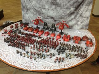 Large Blood Angel Army Painted