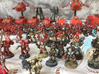 Large Blood Angel Army Painted 4