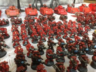 Large Blood Angel Army Painted 8