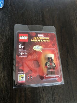 Lego Sdcc 2018 Exclusive Sheriff Deadpool Minifigure Rare