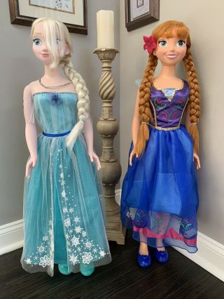 Frozen Anna And Elsa My Size Dolls