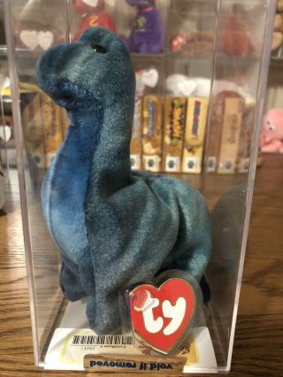 Authenticated Ty Beanie Baby 3rd / 1st Gen Bronty Mwmt - Museum Quality