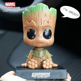 Guardians Of The Galaxy Vol 2 Groot Bobble Head Marvel Gift Car Phone Ornaments