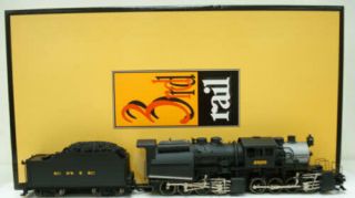 3rd Rail 2600 Brass Erie 0 - 8 - 8 - 0 Steam Locomotive With Tmcc & Railsounds (3 Rail