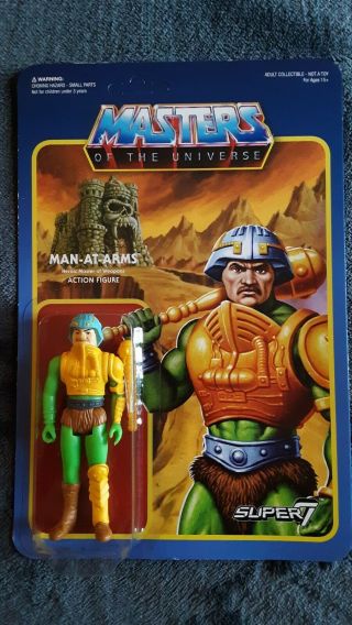 Masters Of The Universe Man - At - Arms Reaction Figure Mustache Variant 7