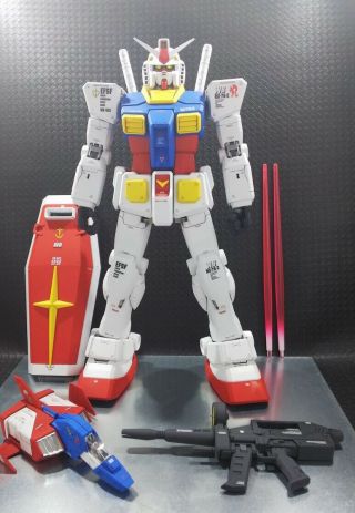 Official Bandai 1/60 Pg Rx - 78 - 2 Gundam Professionally Built,  Painted
