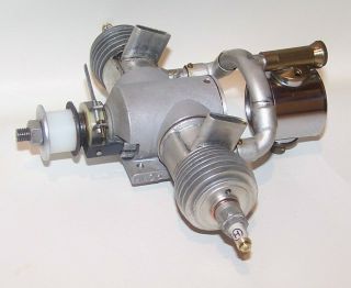 1973 Hurleman Twin.  976 Spark Ignition Model Airplane Engine 4