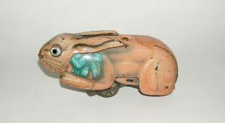 Vintage Marx Tin Litho Bunny Express w/ Two Cars Wind - Up Toy (DAKOTApaul) 2