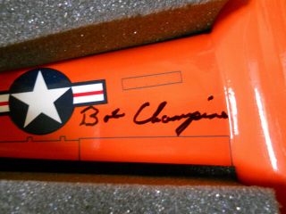 Signed Danbury Chuck Yeager Robert Champine Bell X1 Rocket Plane 1:32 Rare 5