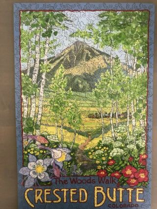 Liberty Classic Wooden Jigsaw Puzzle,  The Woods Walk,  Crested Butte Colorado
