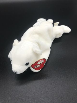 Rare Mislabeled 1st Generation Beanie Babies Humphrey Polar Bear For Chilly 1993