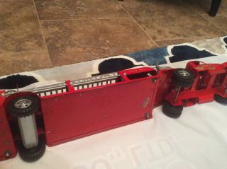 VINTAGE 1956 TONKA TOYS NO.  5 AERIAL LADDER TFD FIRE ENGINE TRUCK very good cond. 10