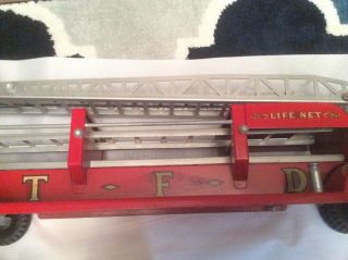 VINTAGE 1956 TONKA TOYS NO.  5 AERIAL LADDER TFD FIRE ENGINE TRUCK very good cond. 11