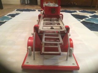 VINTAGE 1956 TONKA TOYS NO.  5 AERIAL LADDER TFD FIRE ENGINE TRUCK very good cond. 5