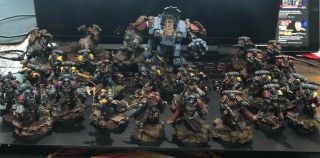 Warhammer 40k Primaris Space Wolves Army - Nicely Painted And Based