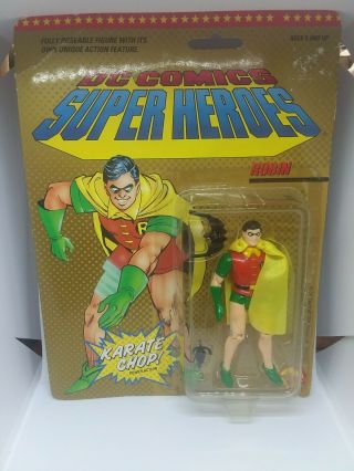 Dc Comics Heroes Robin Figure Moc 1989 Toybiz Vintage Batman