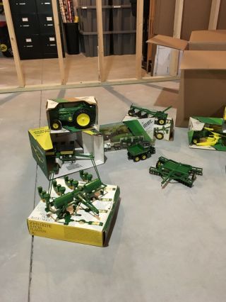 Ertl John Deere Toy Tractors With Boxes All As A Whole.