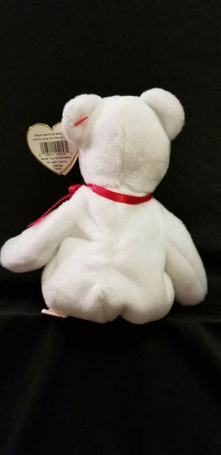 TY Beanie Baby Valentino the Bear 1993 With Tag Errors 2