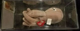 1st Gen Tan Inky No Mouth Beanie Baby " Mwmt " - Pbbags.  Wow