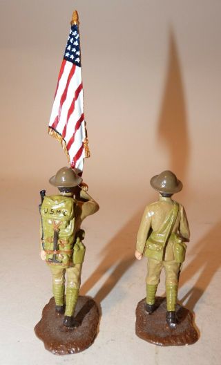 Trophy of Wales,  WW1,  USMC Officer and Flagbearer 4