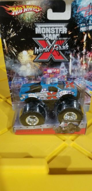 Hot Wheels World Finals X Monster Jam Truck 1:64 Diecast Truck 1 Of 1000 Rare