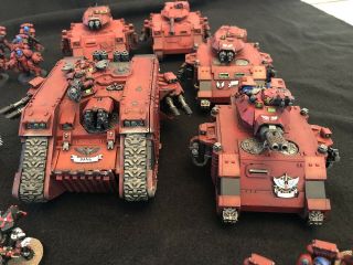 Painted Blood Angels 40k Army With Kitbashes 12