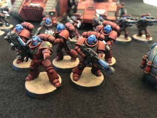 Painted Blood Angels 40k Army With Kitbashes 8