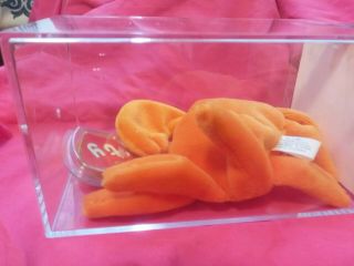 Authenticated Ty Beanie Baby 1st Gen Orange Digger Ultra Rare & Pristine Mwmt Mq