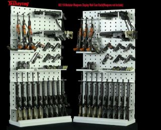 1/6 Scale Modular Weapons Display Wall Show Storage Stand For Gun Rack Model