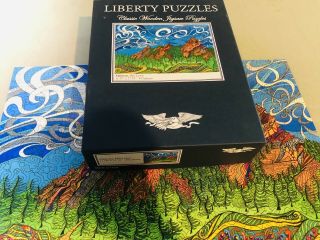 Liberty Wooden Jigsaw Puzzle - Flatirons By Phil Lewis,  Assembled Once