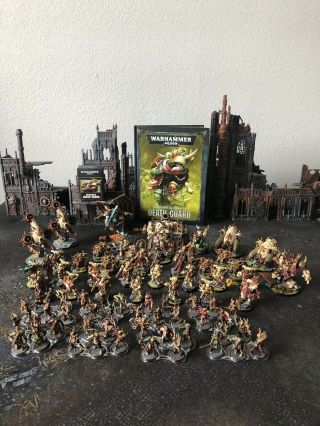 Fully Painted Warhammer 40k Death Guard Army 2000pts Codex & Cards