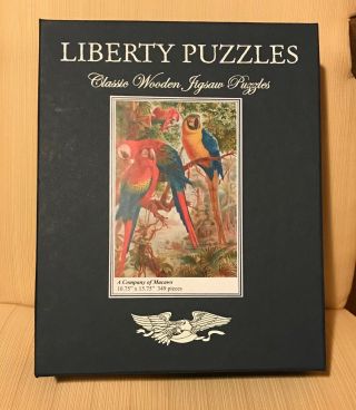 Liberty Classic Wood Jigsaw Puzzle A Company Of Macaws Complete