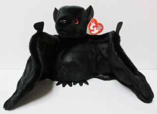 Ty Beanie Buddy Black " Batty " Bat Pristine W/mint Tags Extremely Rare