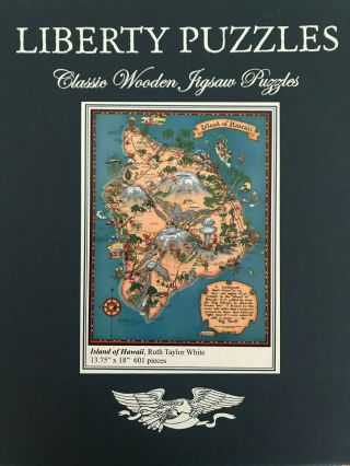 Liberty Classic Wooden Jigsaw Puzzle,  Island of Hawaii by Ruth Taylor White 2