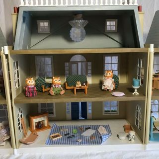 Calico Critters Cloverleaf Manor Mansion Dollhouse Cute Doll House Critter 7
